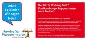 Hamburger Puppenspiel-Theater: Protest-Postkarte